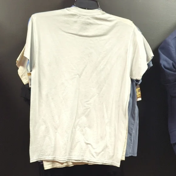 Gildan Blue and White Cat Rocket T-Shirt - Picture 3 of 3